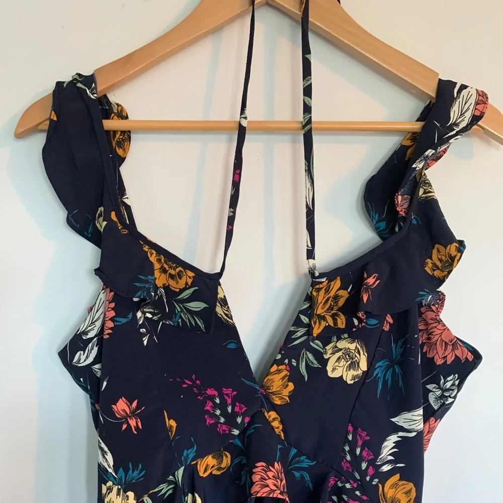 Summer floral dress with ruffle straps new! - Picture 1 of 10